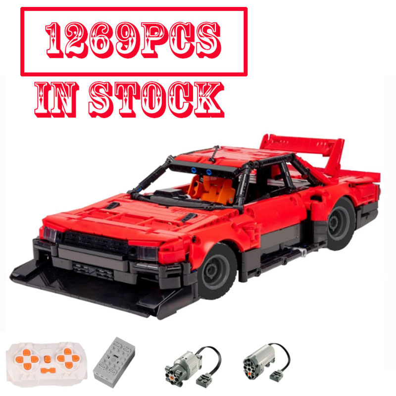 Vintage Collectible Cars - 1288ピース 80年代ヴィンテージJDMスポーツカー ビルディングブロック テクニックスタイル レトロシルエット レースカー
