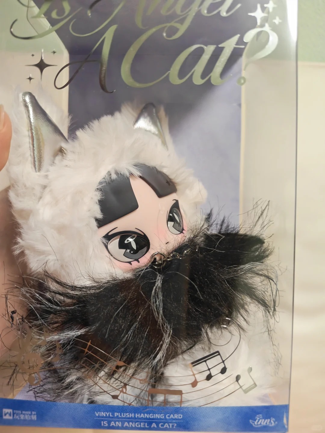 Collectible Collection - オリジナルインズ・イズ・ア・エンジェル 猫のぬいぐるみ シルバーウィング キャットイヤー ビニールフェイスドール コレクタブルトイ