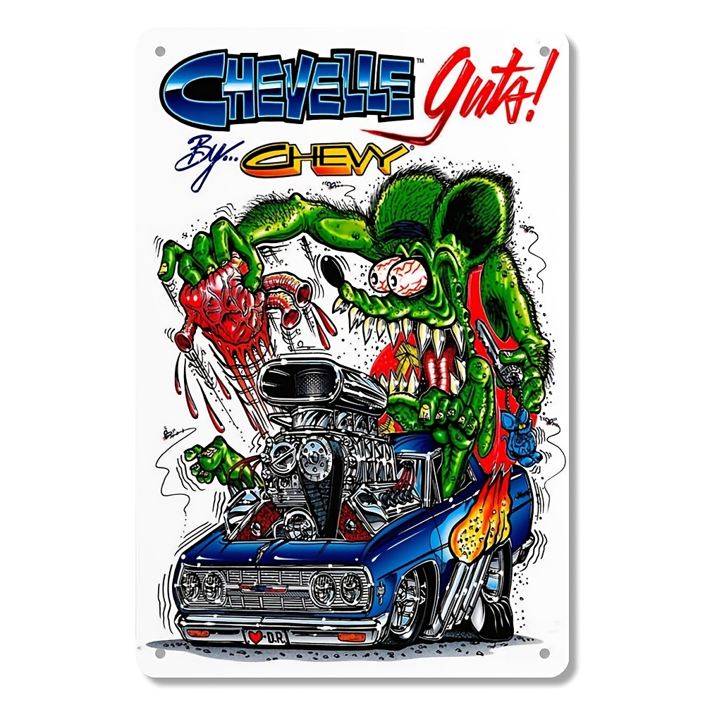 ホットロッド ラットフィンク レーシングメタルウォールアート - Vintage Collectible Show のレビューと価格