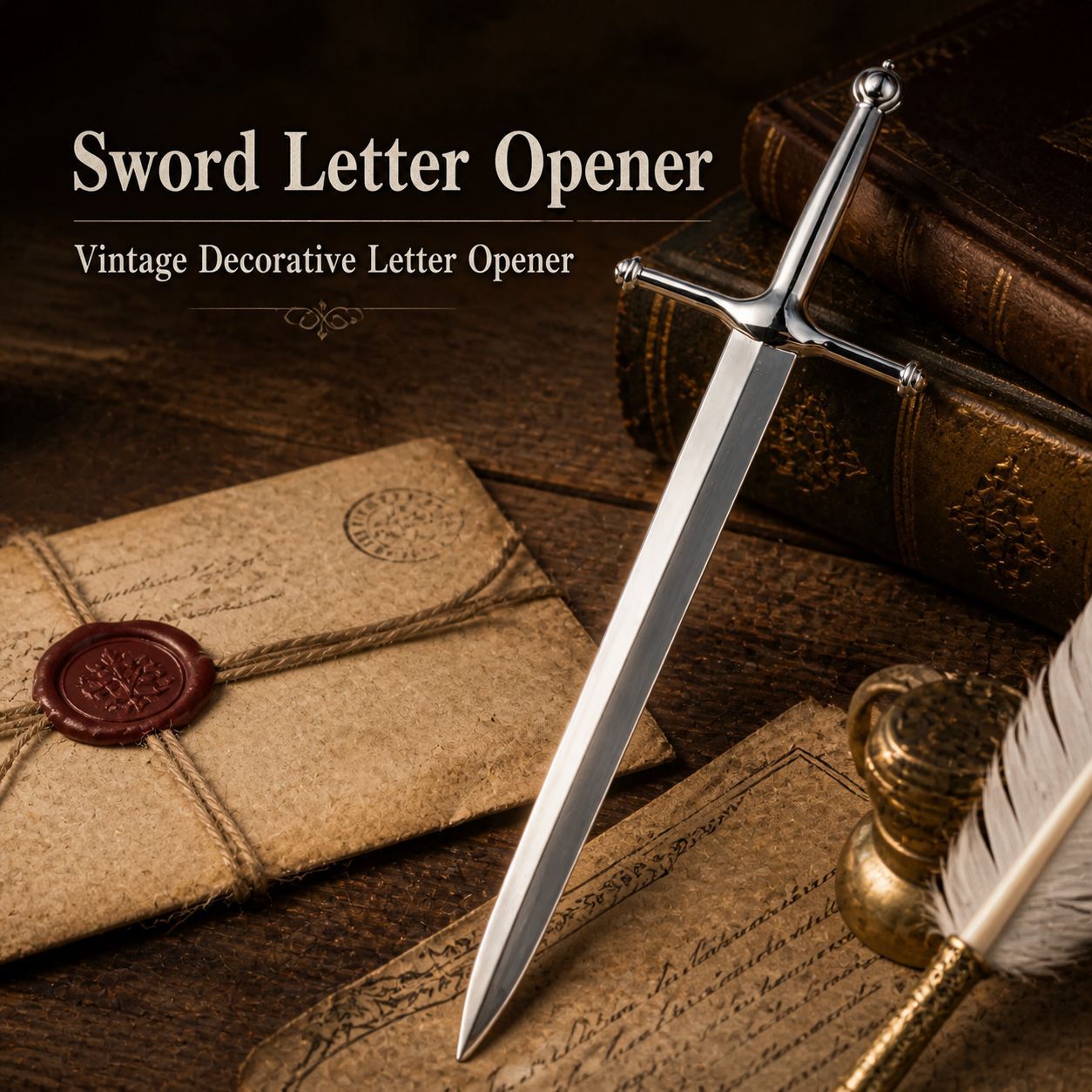 レターオープナー封筒メールカッターツール剣合金ヴィンテージ鋭 - Collectible Vintage Tools のレビューと価格