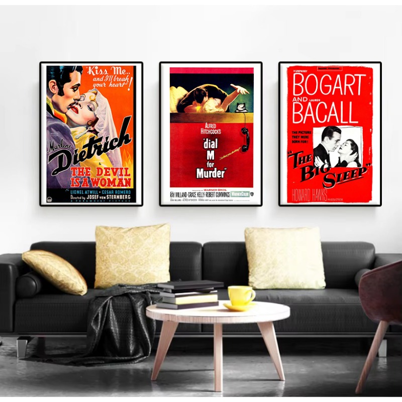 ヴィンテージアメリカンクラシックラブムービーコレクションポス - Vintage Collectible Furniture のレビューと価格