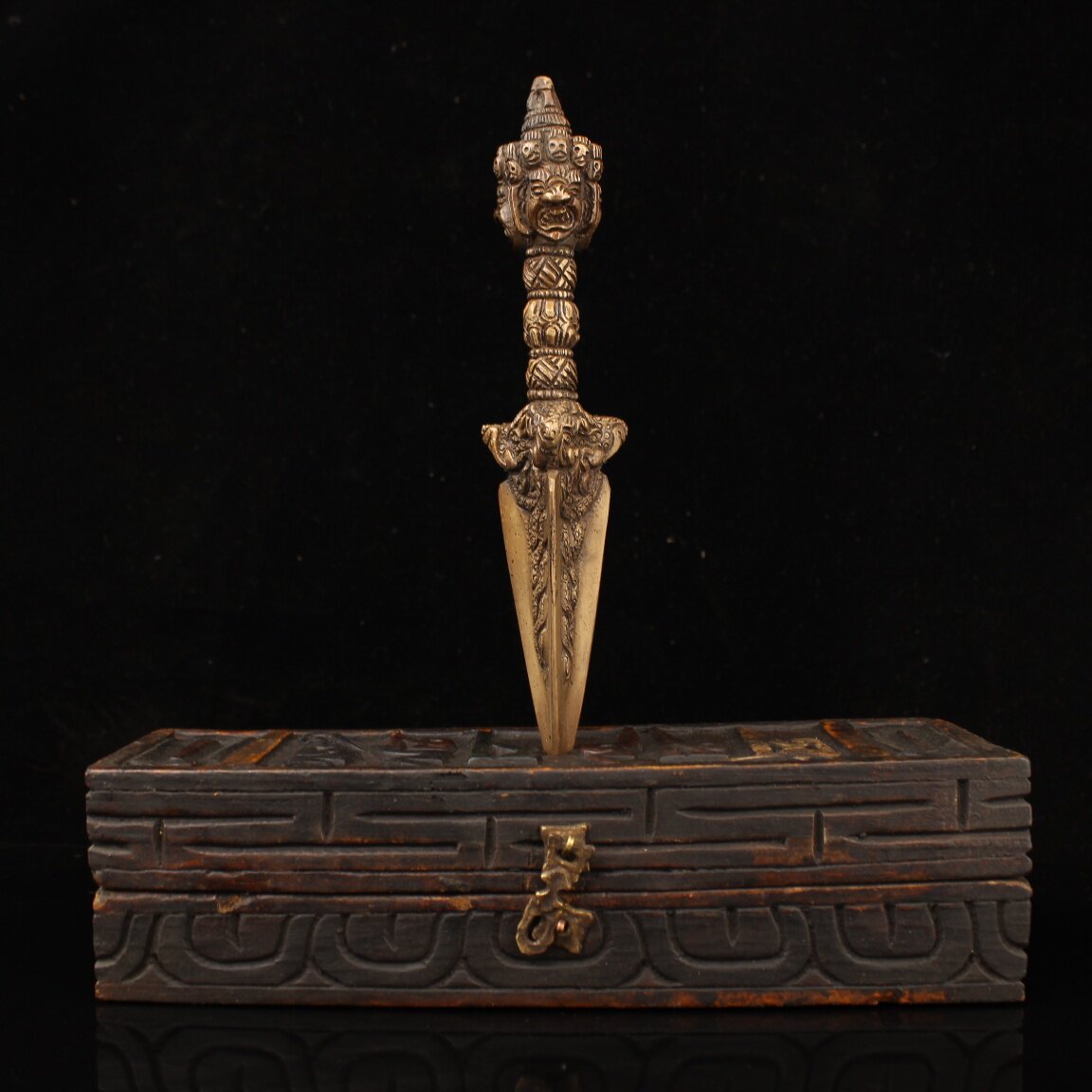 ヴィンテージ古銅製手作りチベット仏教金剛杵プルバ儀式用具像重 - Collectible Vintage Tools のレビューと価格