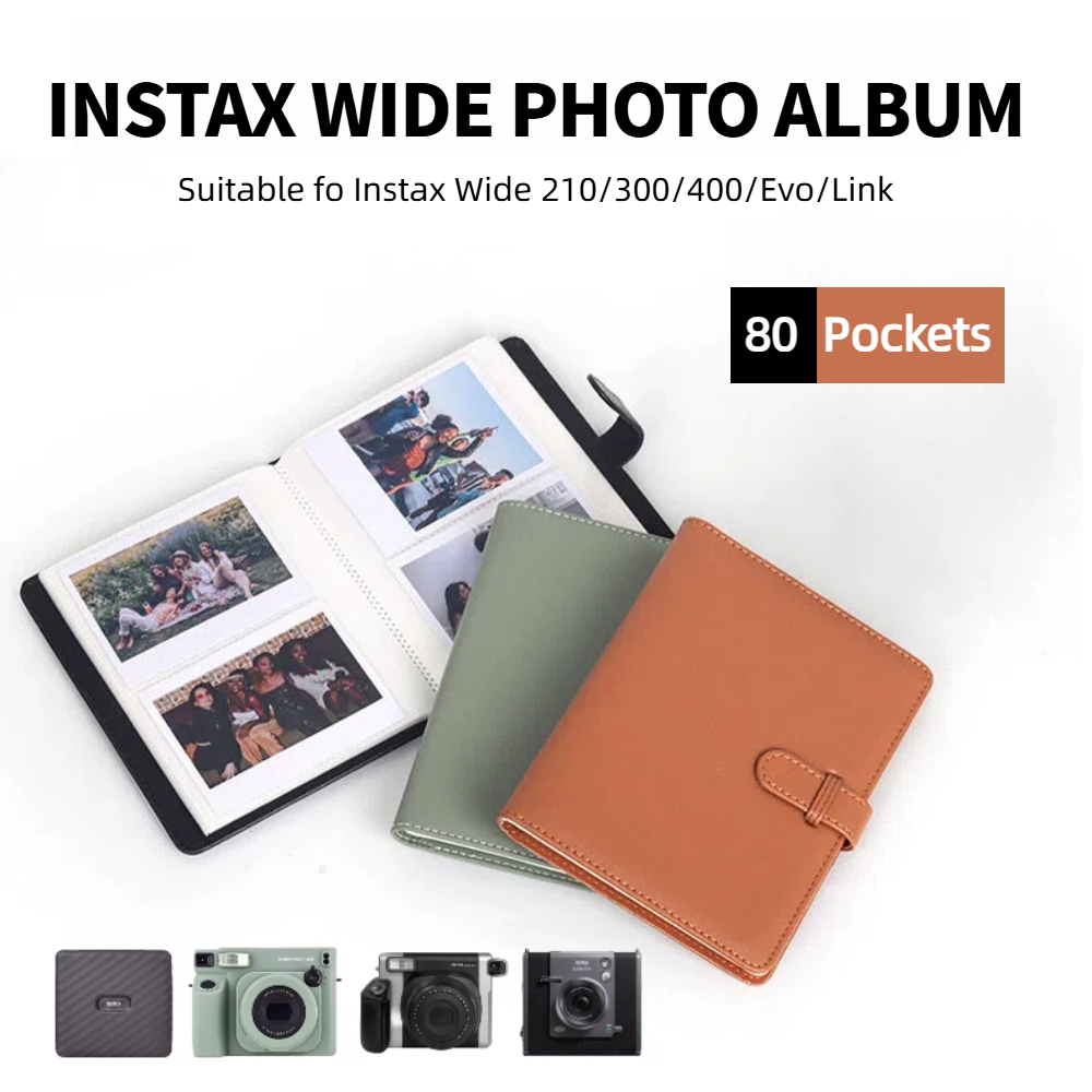 80ポケットインスタントワイドフォトアルバム |   PUレ - Polaroid Photo Album のレビューと価格