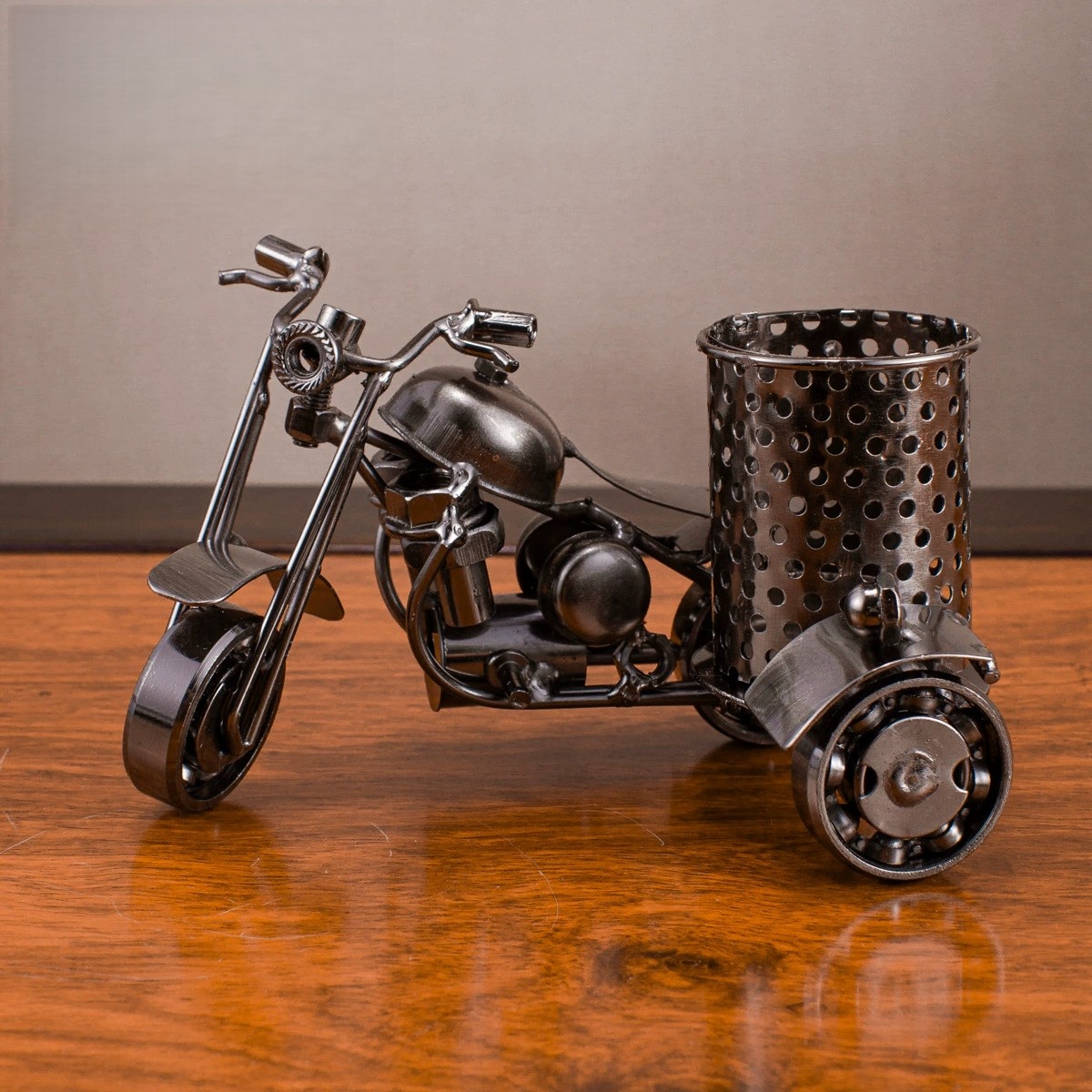 ヴィンテージバイクモデル金属製三輪鉄製アートバイクペンホルダ - Vintage And Collectible Toys のレビューと価格