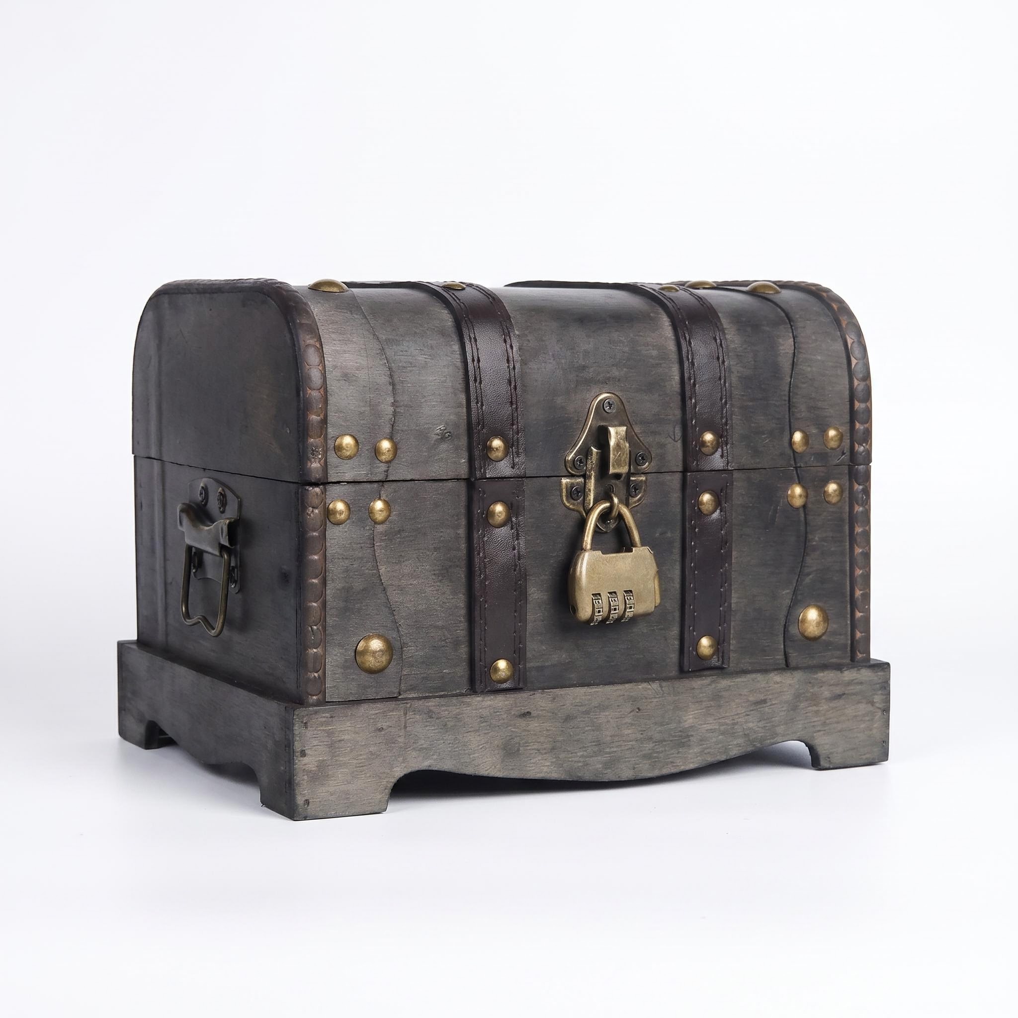 特大ヴィンテージ木製宝箱、ダイヤル式ロック付き、レトロ収納ボ - Collectible Vintage Tools のレビューと価格