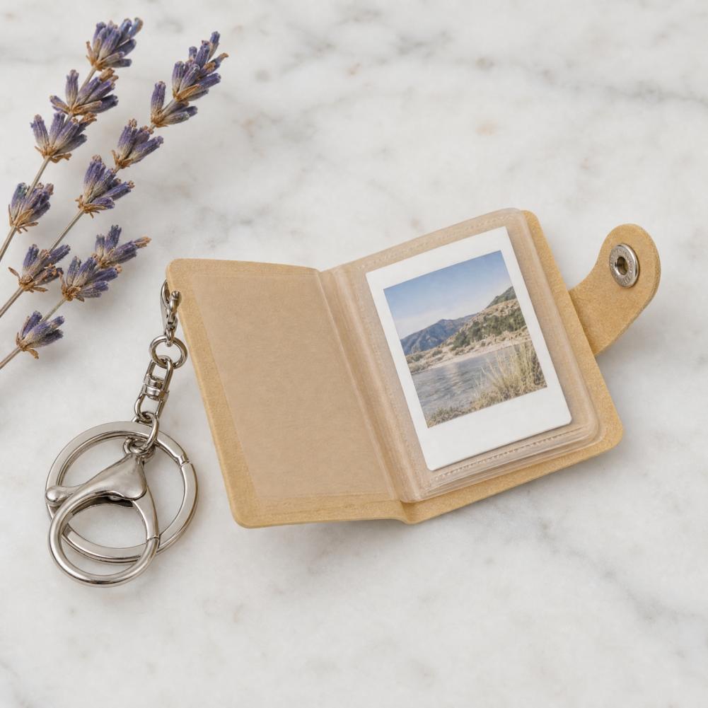 フォトステッカーオーガナイザー ミニレザーフォトアルバム キ - Polaroid Photo Album のレビューと価格