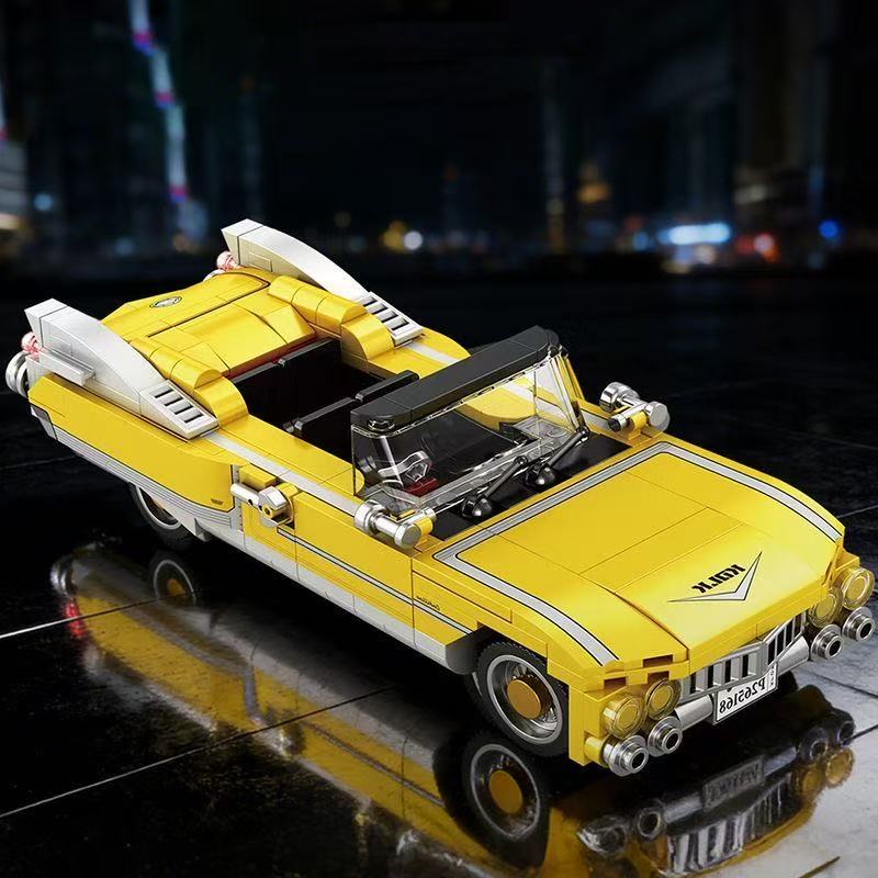 黄色のビンテージコンバーチブルカービルディングブロックセット - Vintage Collectible Cars のレビューと価格